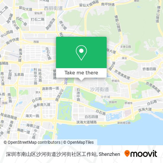 深圳市南山区沙河街道沙河街社区工作站 map