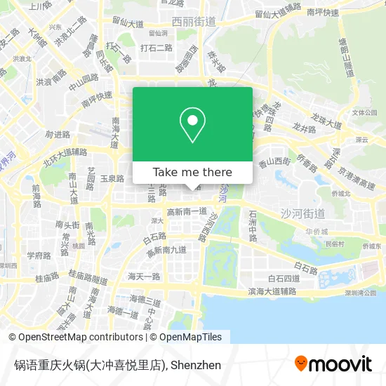 锅语重庆火锅(大冲喜悦里店) map