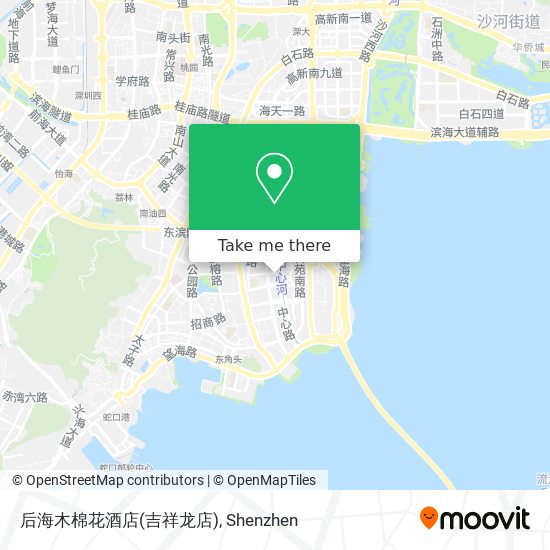 How To Get To 后海木棉花酒店 吉祥龙店 In 南山区by Metro Or Bus