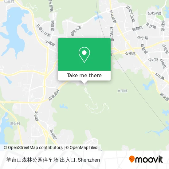 羊台山森林公园停车场-出入口 map