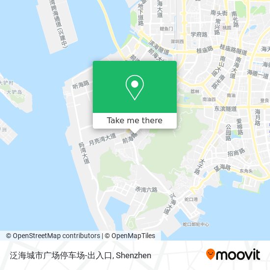 泛海城市广场停车场-出入口 map