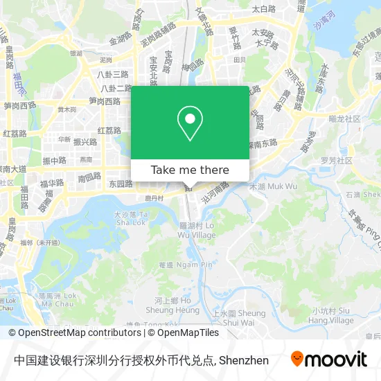 中国建设银行深圳分行授权外币代兑点 map