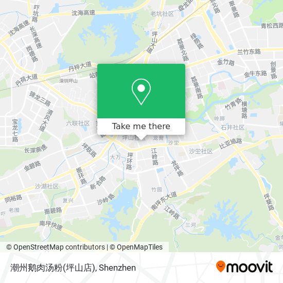 潮州鹅肉汤粉(坪山店) map