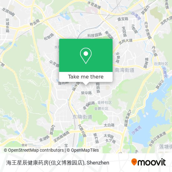 海王星辰健康药房(信义博雅园店) map