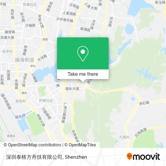 深圳泰格方舟技有限公司 map