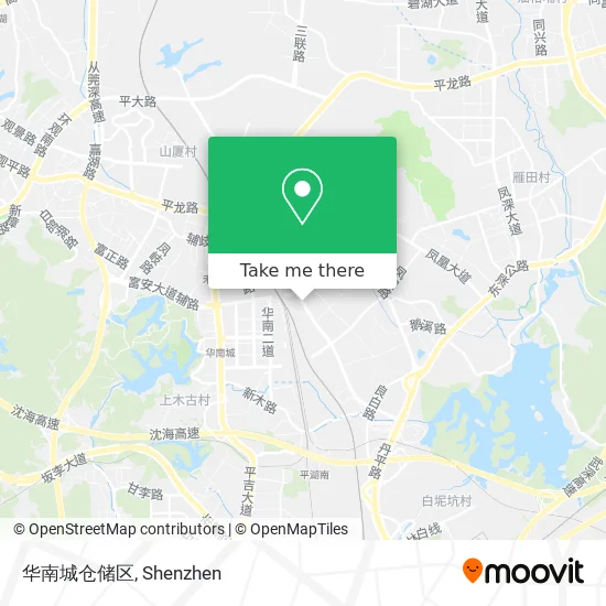 华南城仓储区 map