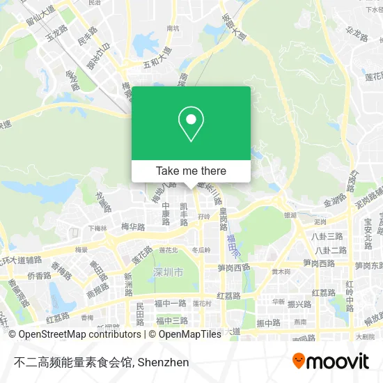 不二高频能量素食会馆 map