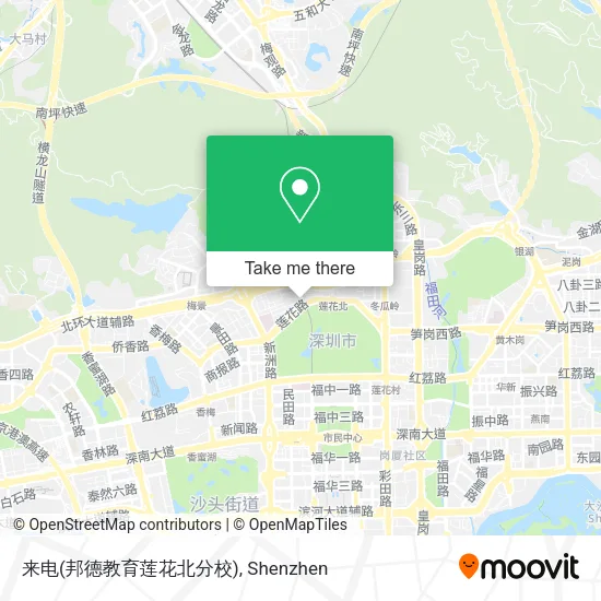 来电(邦德教育莲花北分校) map