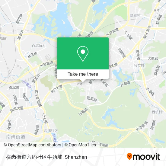 横岗街道六约社区牛始埔 map