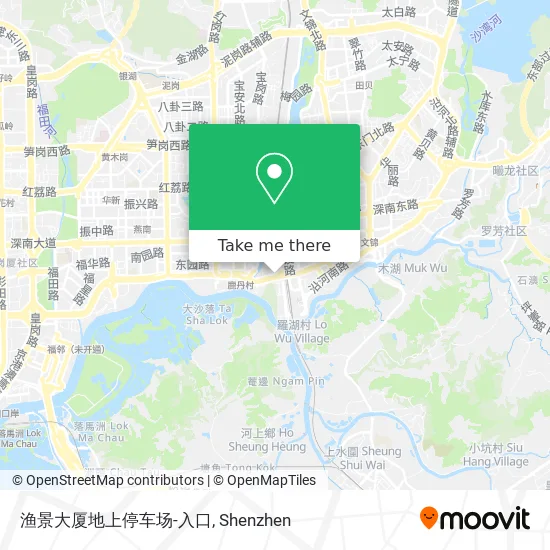 渔景大厦地上停车场-入口 map