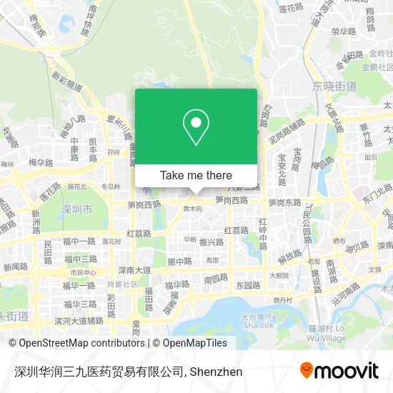深圳华润三九医药贸易有限公司 map