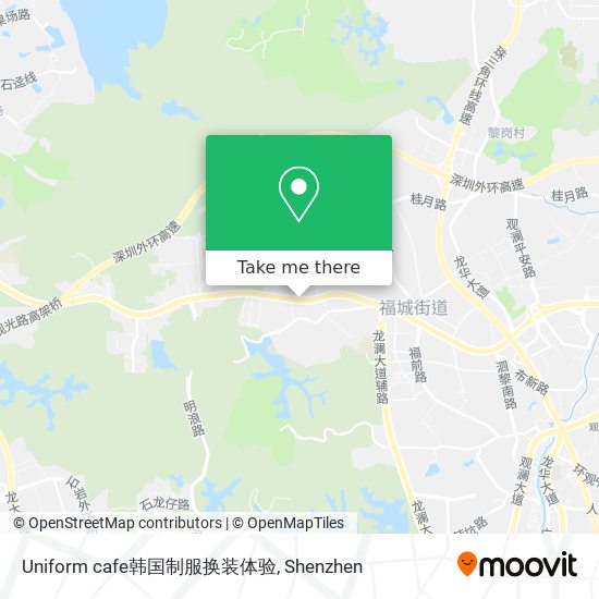 Uniform cafe韩国制服换装体验 map