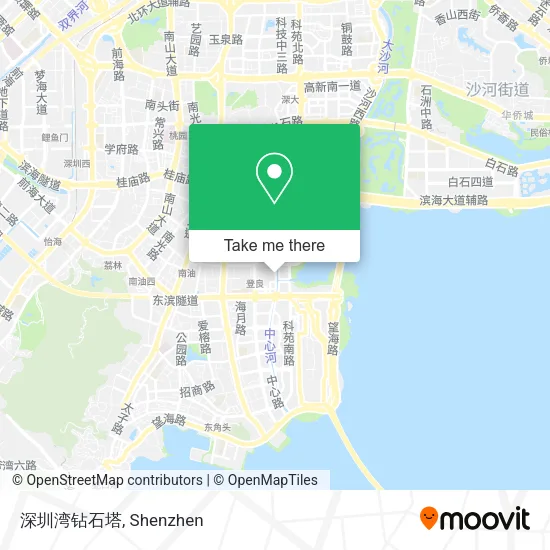 深圳湾钻石塔 map