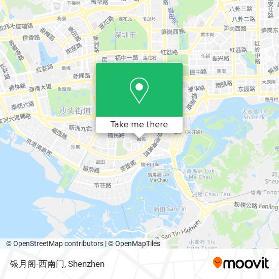 银月阁-西南门 map