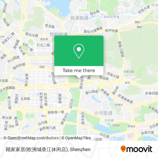 顾家家居(欧洲城香江休闲店) map