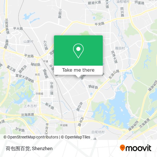 荷包围百货 map