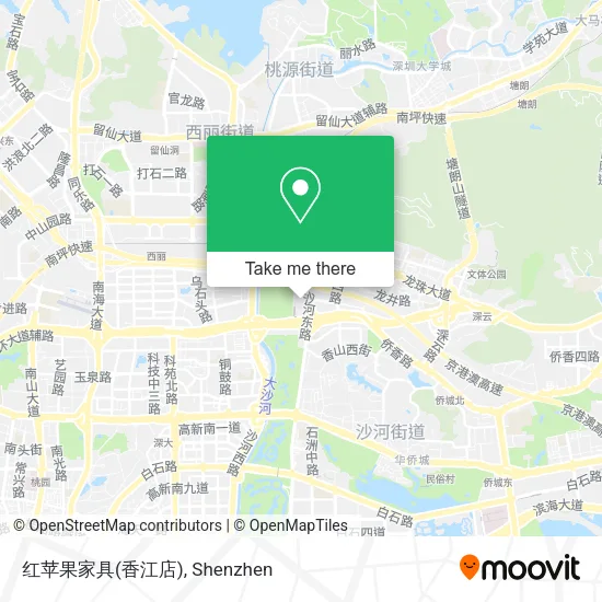 红苹果家具(香江店) map