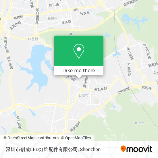 深圳市创成LED灯饰配件有限公司 map