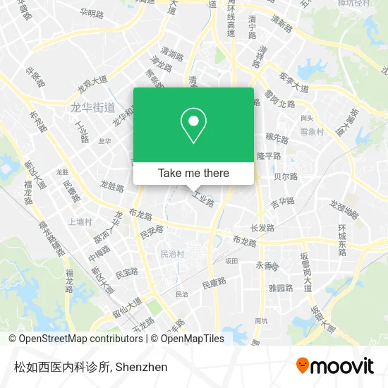松如西医内科诊所 map