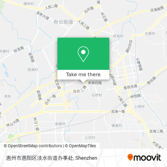 惠州市惠阳区淡水街道办事处 map