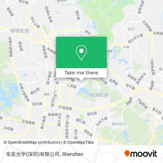 东亚光学(深圳)有限公司 map