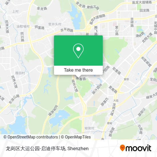 龙岗区大运公园-启迪停车场 map