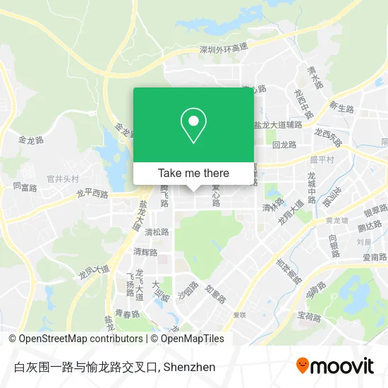 白灰围一路与愉龙路交叉口 map