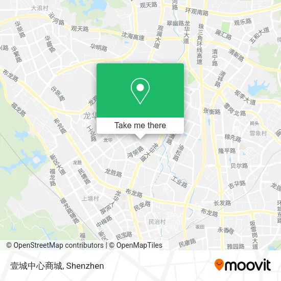 壹城中心商城 map