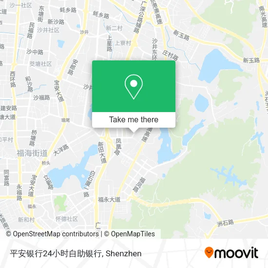 平安银行24小时自助银行 map