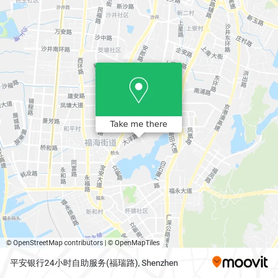 平安银行24小时自助服务(福瑞路) map