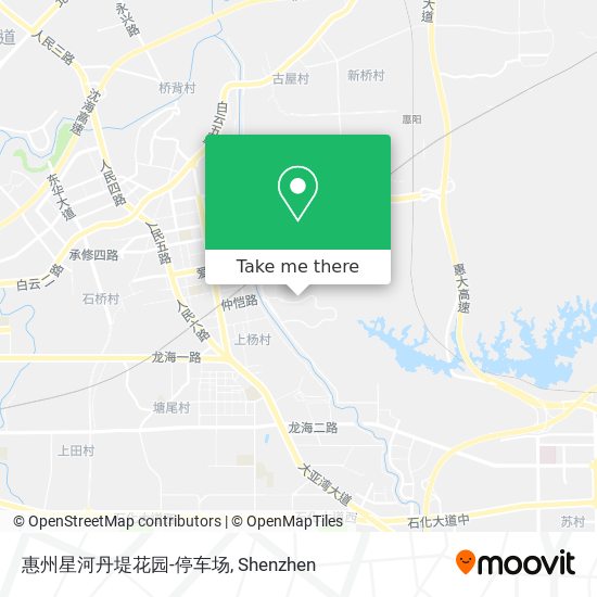 惠州星河丹堤花园-停车场 map