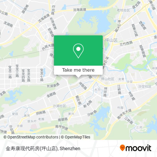 金寿康现代药房(坪山店) map