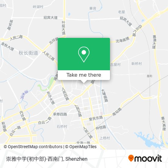 崇雅中学(初中部)-西南门 map