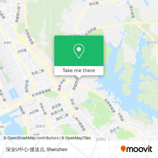 深业U中心-接送点 map