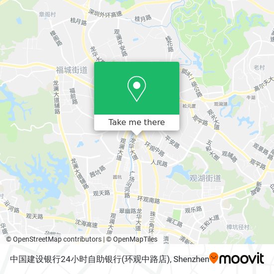 中国建设银行24小时自助银行(环观中路店) map