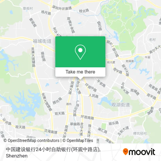 中国建设银行24小时自助银行(环观中路店) map