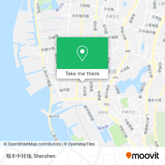 顺丰中转场 map