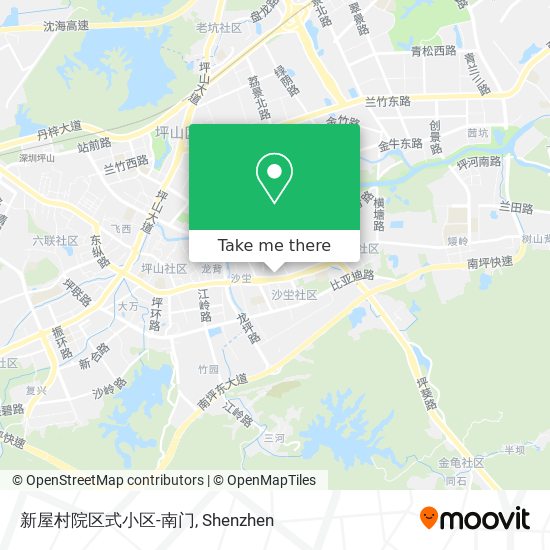 新屋村院区式小区-南门 map