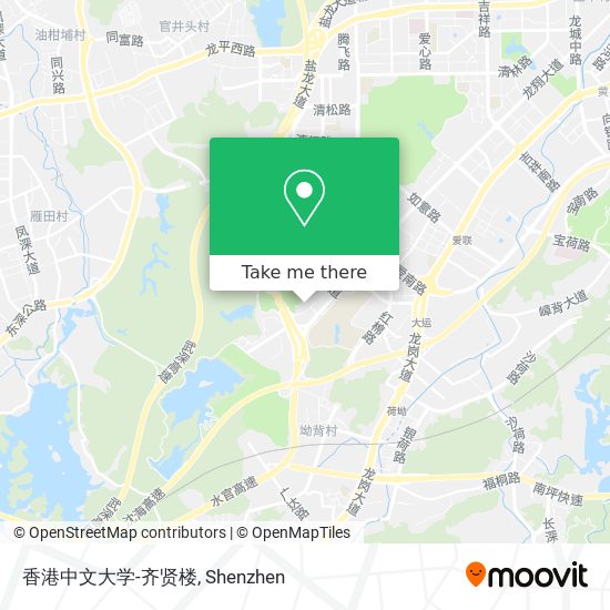 香港中文大学-齐贤楼 map
