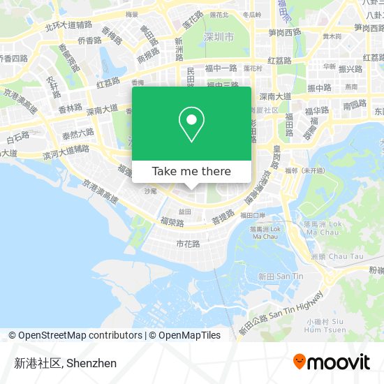 新港社区 map