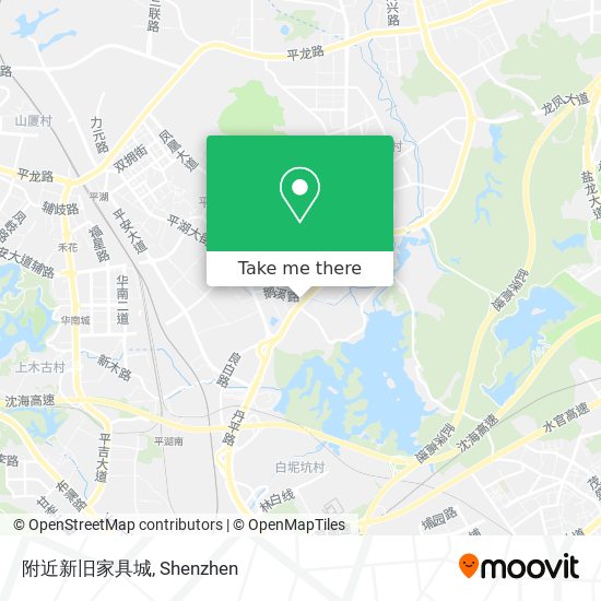 附近新旧家具城 map