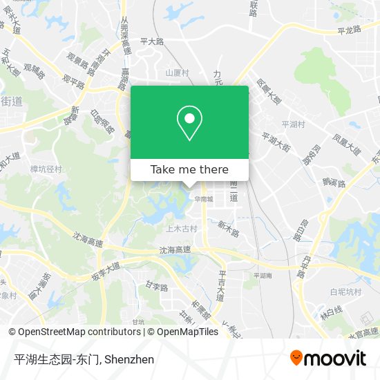 平湖生态园-东门 map