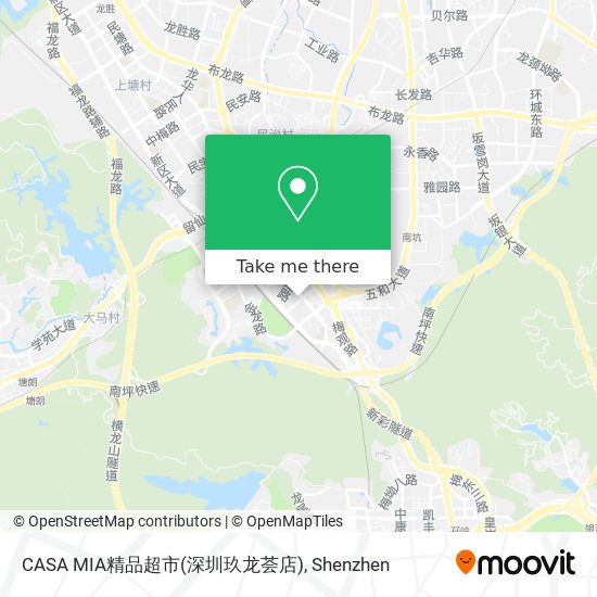 CASA MIA精品超市(深圳玖龙荟店) map