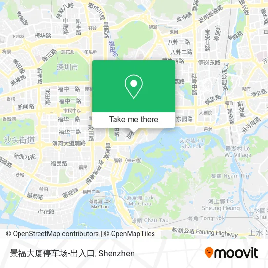 景福大厦停车场-出入口 map