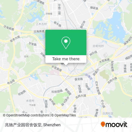 兆驰产业园宿舍饭堂 map