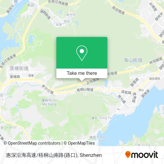 惠深沿海高速/梧桐山南路(路口) map