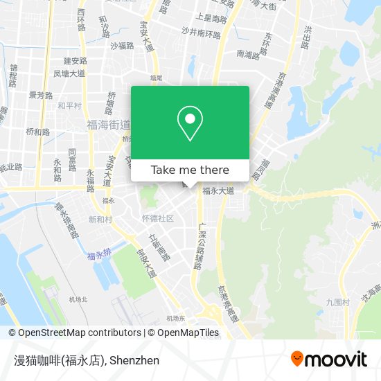 漫猫咖啡(福永店) map