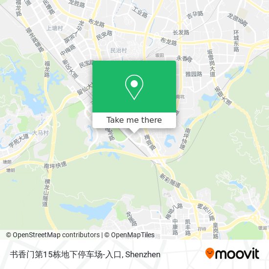 书香门第15栋地下停车场-入口 map