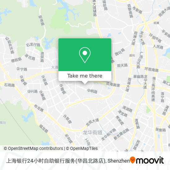 上海银行24小时自助银行服务(华昌北路店) map