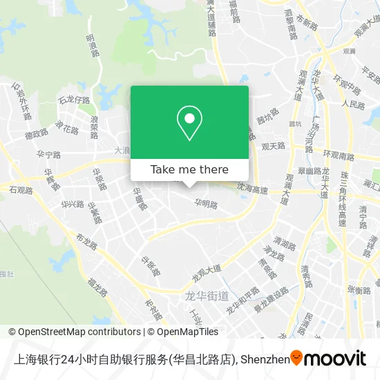 上海银行24小时自助银行服务(华昌北路店) map